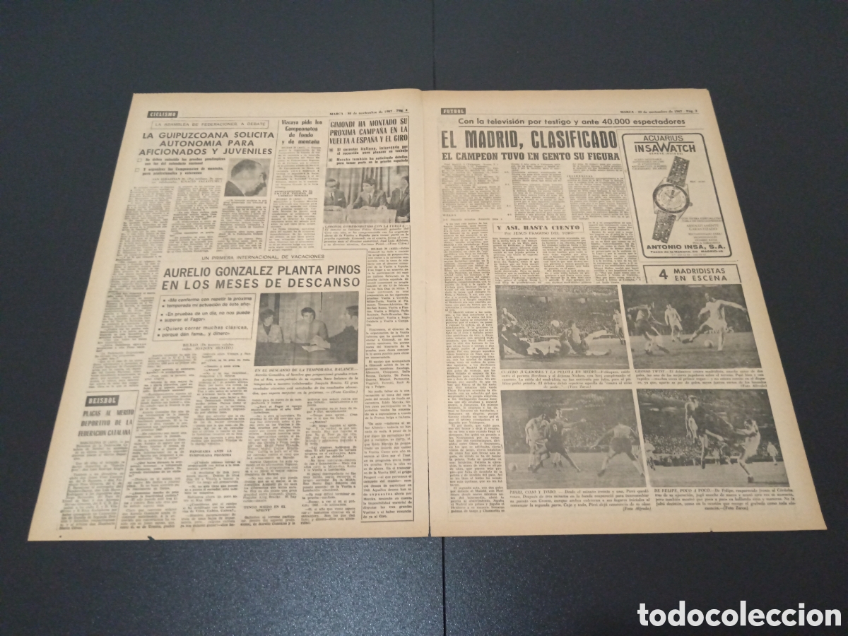 Coleccionismo deportivo: MARCA 30/11/1967 - Foto 2