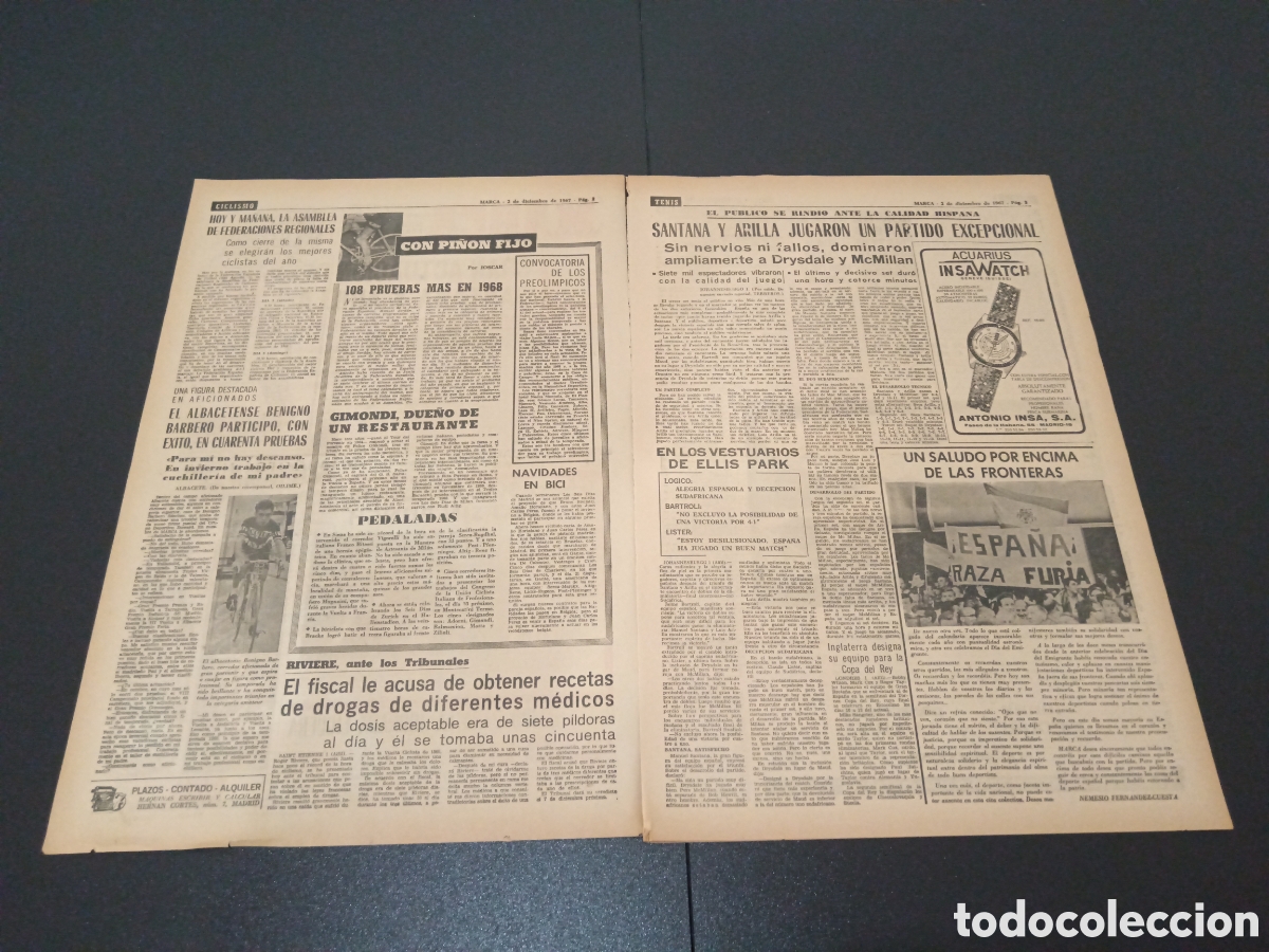 Coleccionismo deportivo: MARCA 02/12/1967 - Foto 2