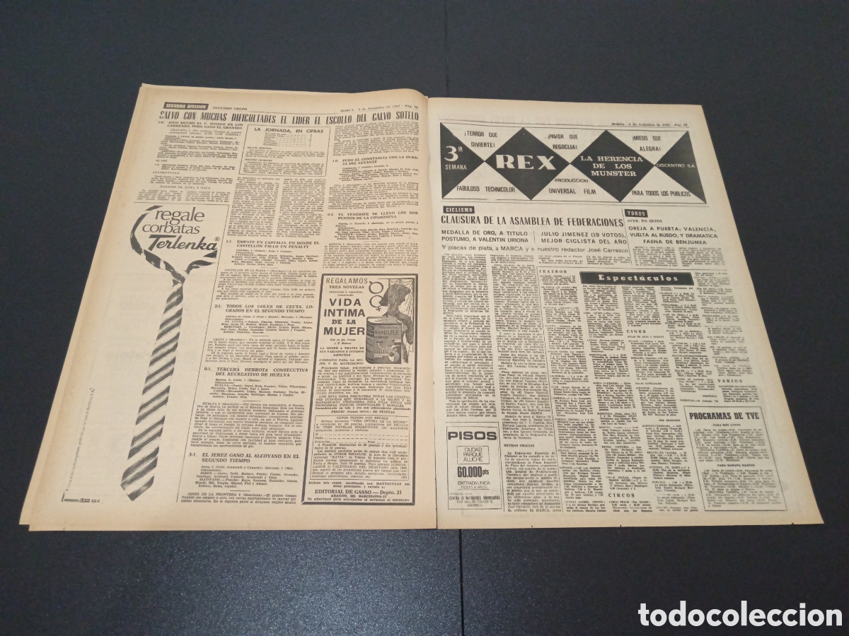 Coleccionismo deportivo: MARCA 04/12/1967 - Foto 6