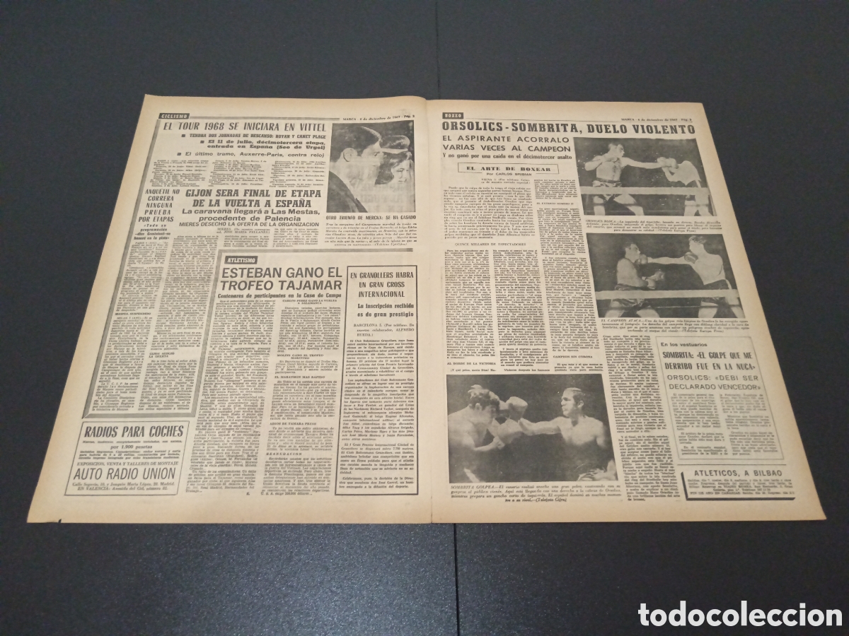 Coleccionismo deportivo: MARCA 06/12/1967 - Foto 2