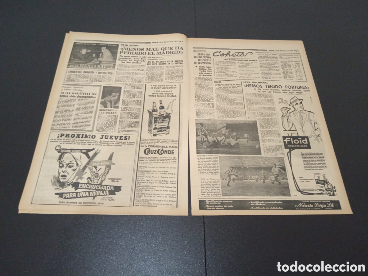 Coleccionismo deportivo: MARCA 18/12/1967 - Foto 3