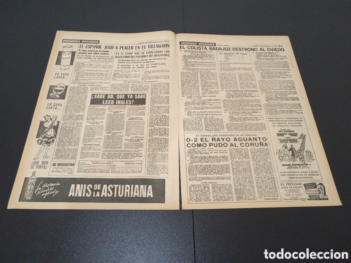 Coleccionismo deportivo: MARCA 18/12/1967 - Foto 5