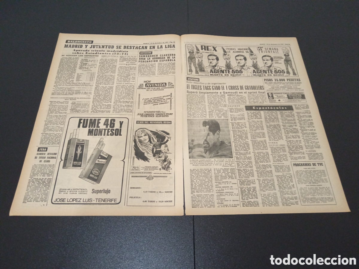 Coleccionismo deportivo: MARCA 18/12/1967 - Foto 7
