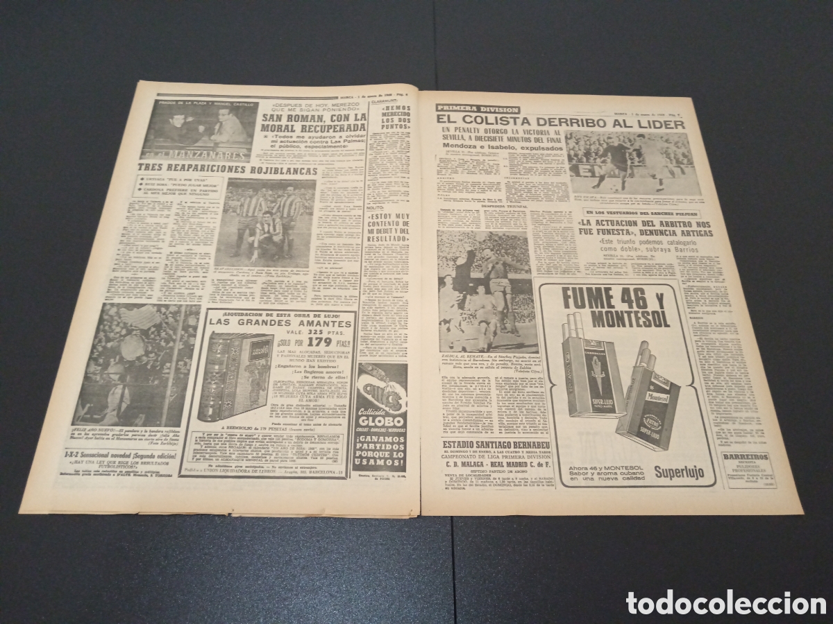 Coleccionismo deportivo: MARCA 01/01/1968 - Foto 3