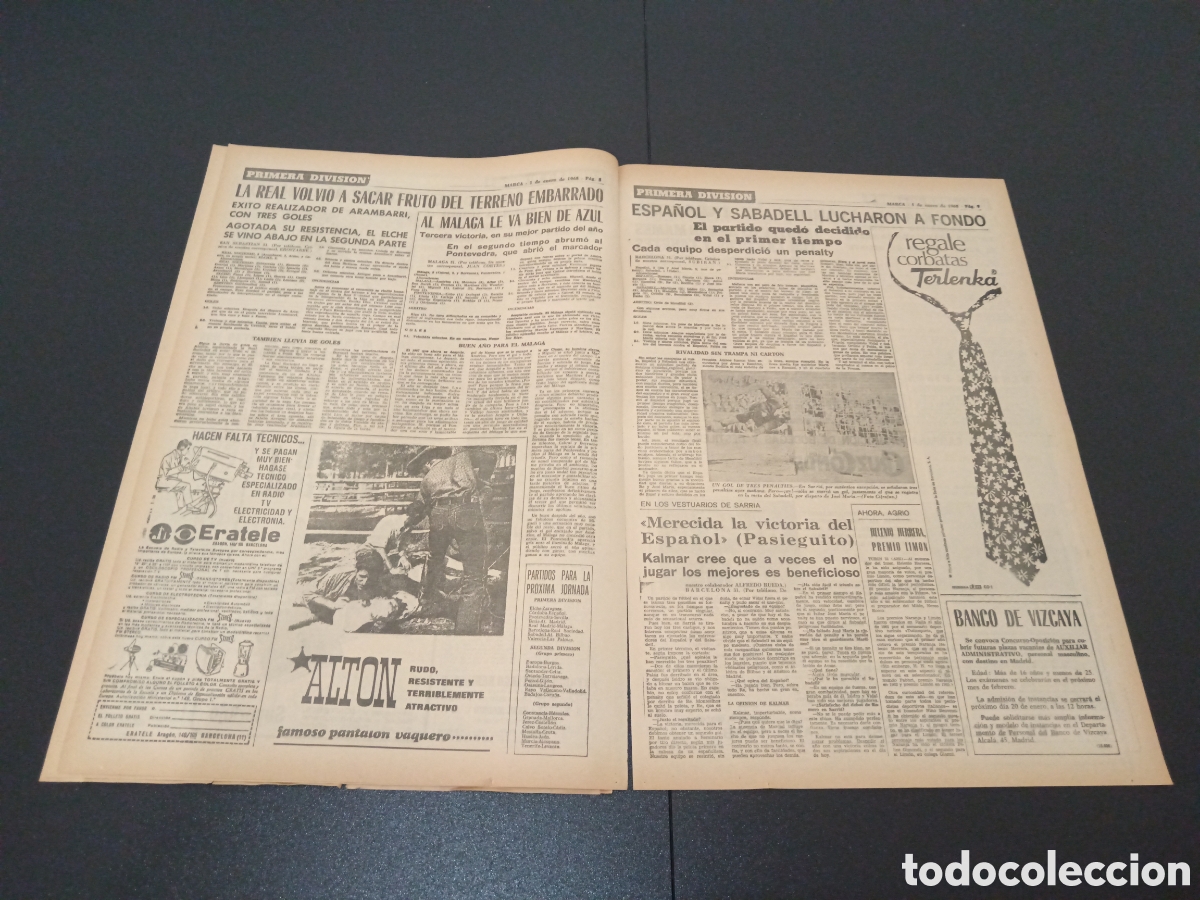 Coleccionismo deportivo: MARCA 01/01/1968 - Foto 4