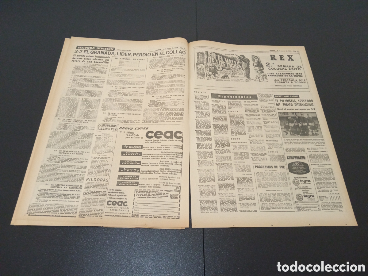 Coleccionismo deportivo: MARCA 01/01/1968 - Foto 6