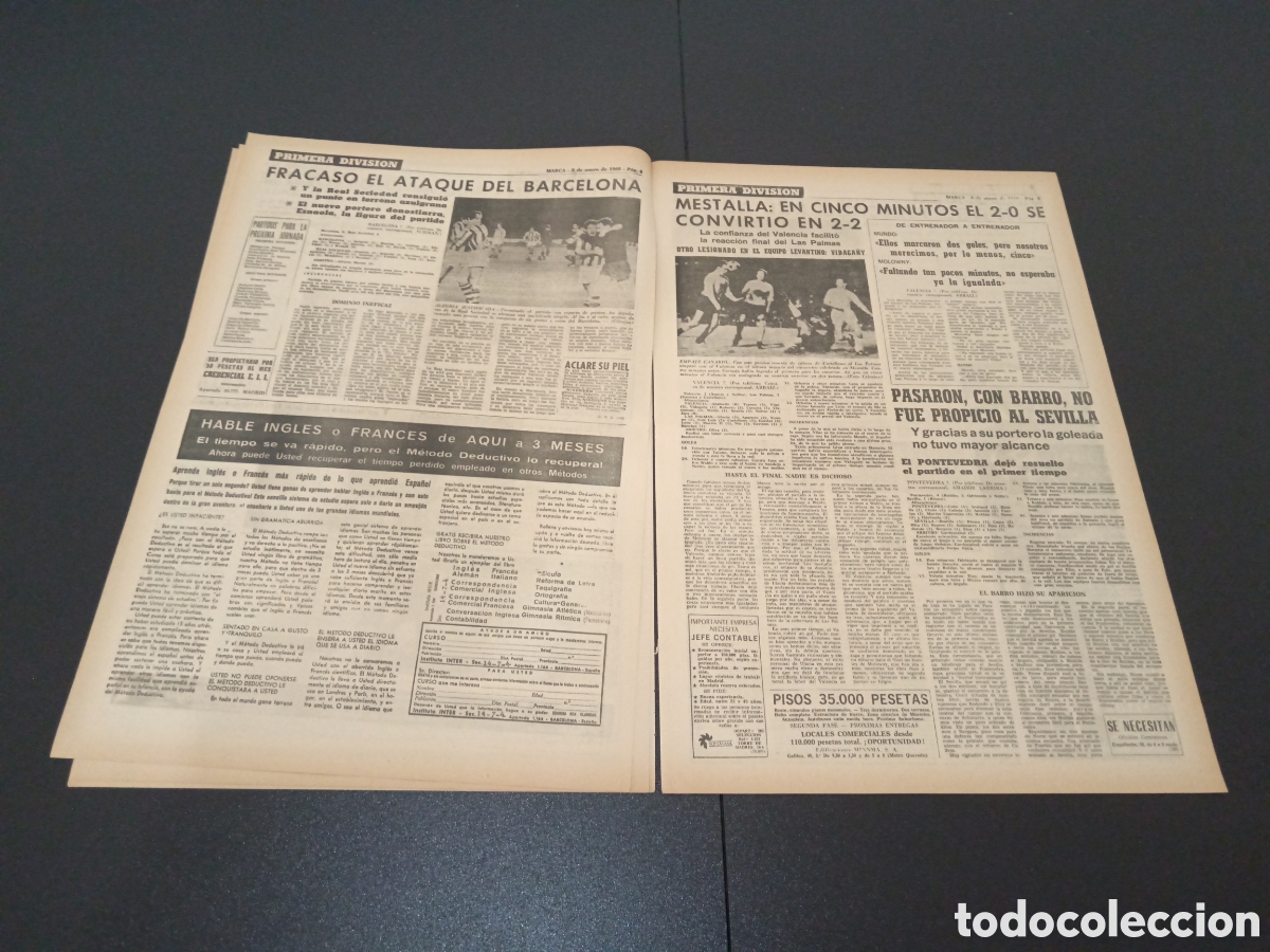 Coleccionismo deportivo: MARCA 08/01/1968 - Foto 4