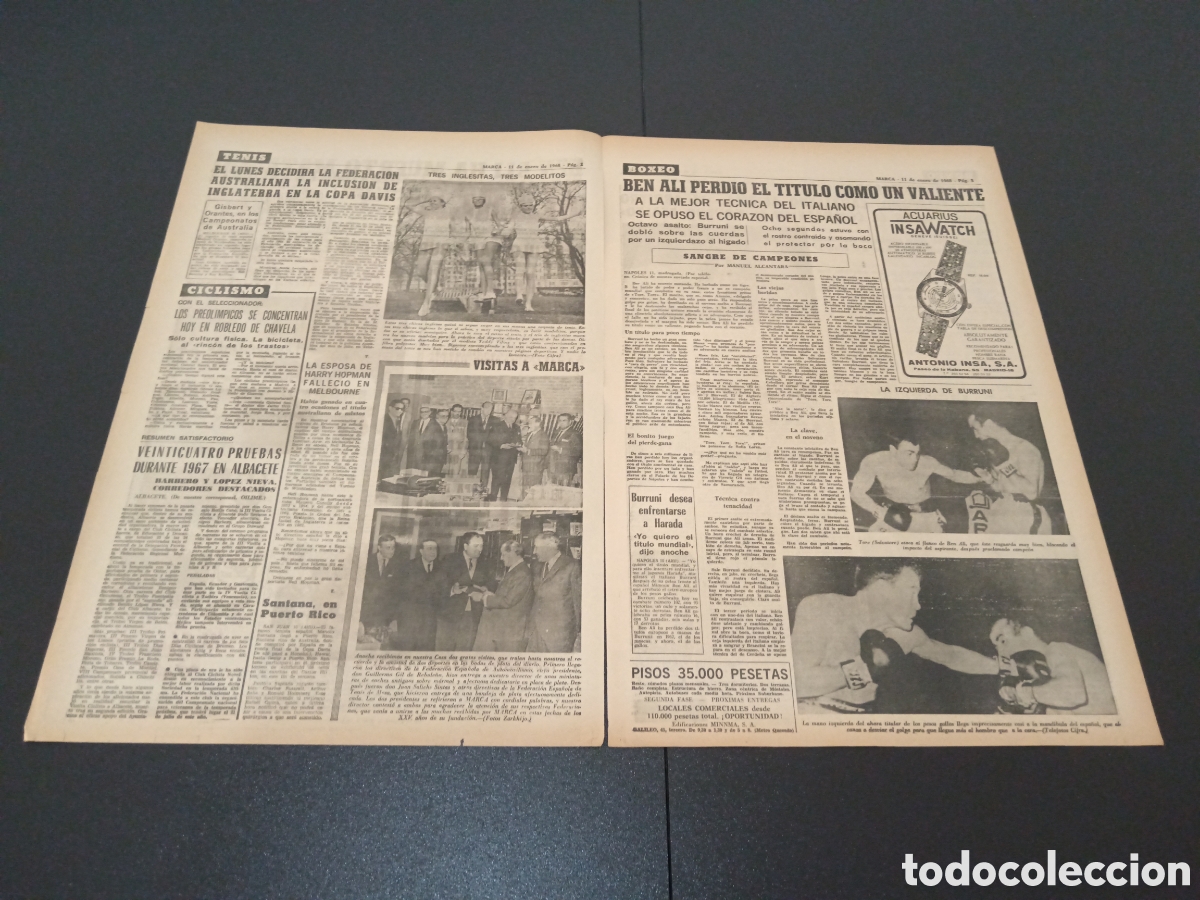 Coleccionismo deportivo: MARCA 11/01/1968 - Foto 2