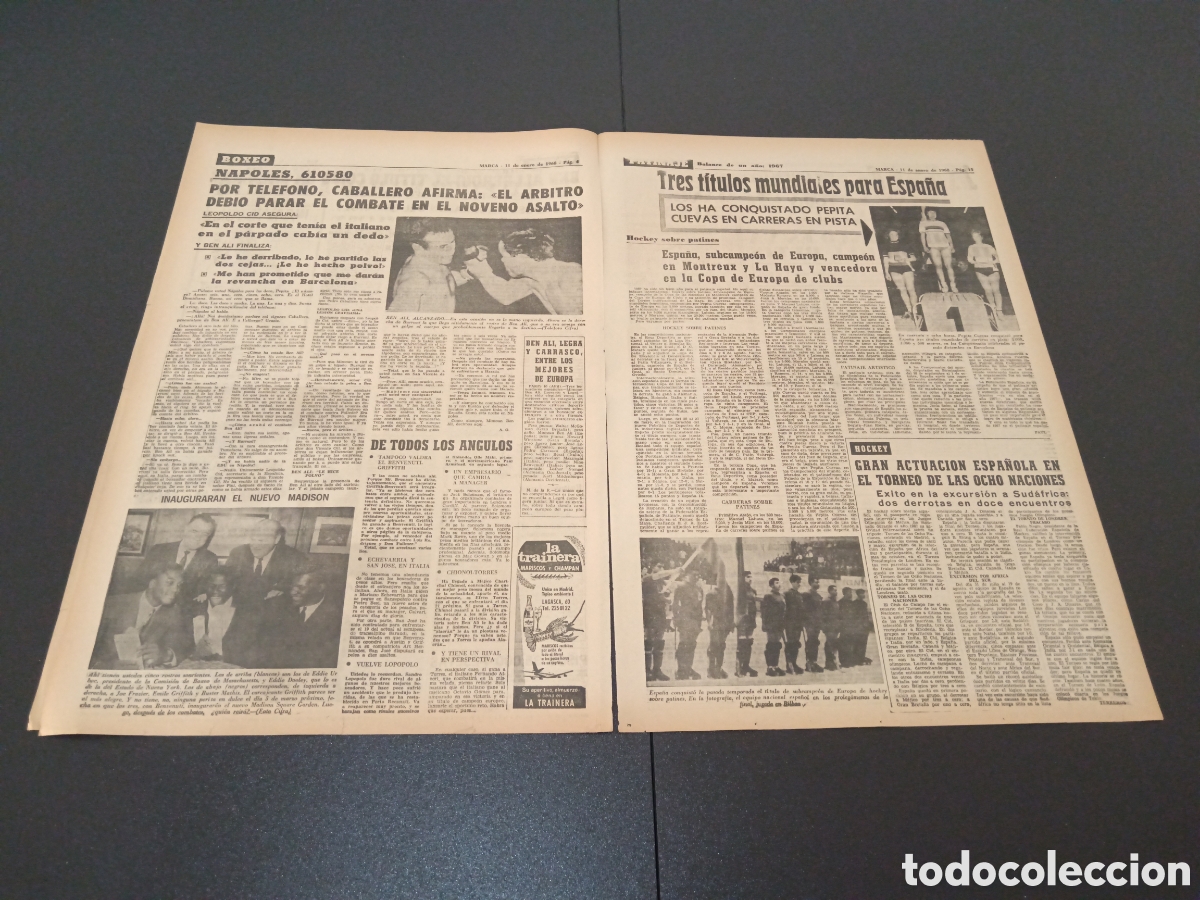 Coleccionismo deportivo: MARCA 11/01/1968 - Foto 3