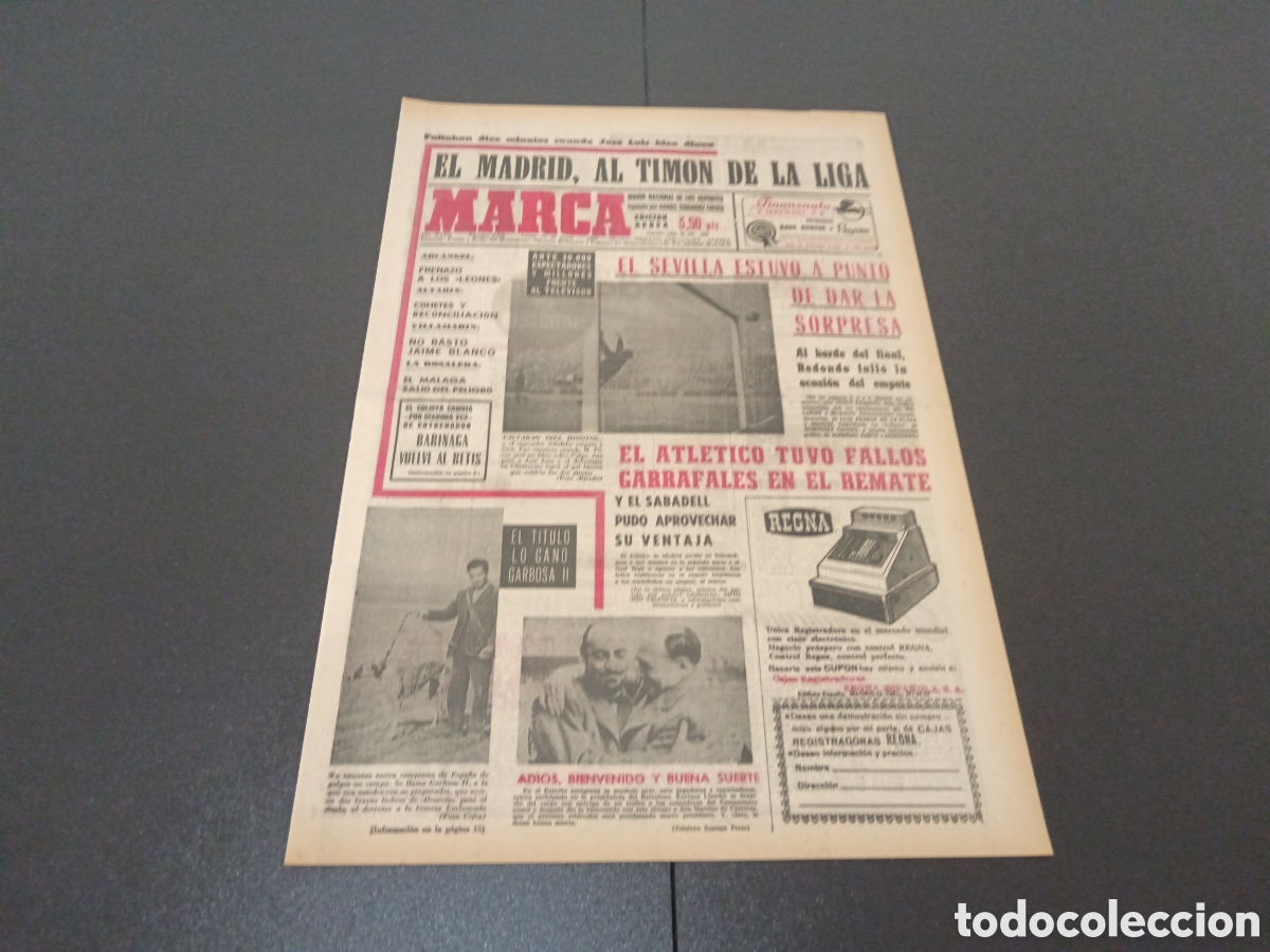 Coleccionismo deportivo: MARCA 15/01/1968 - Foto 1
