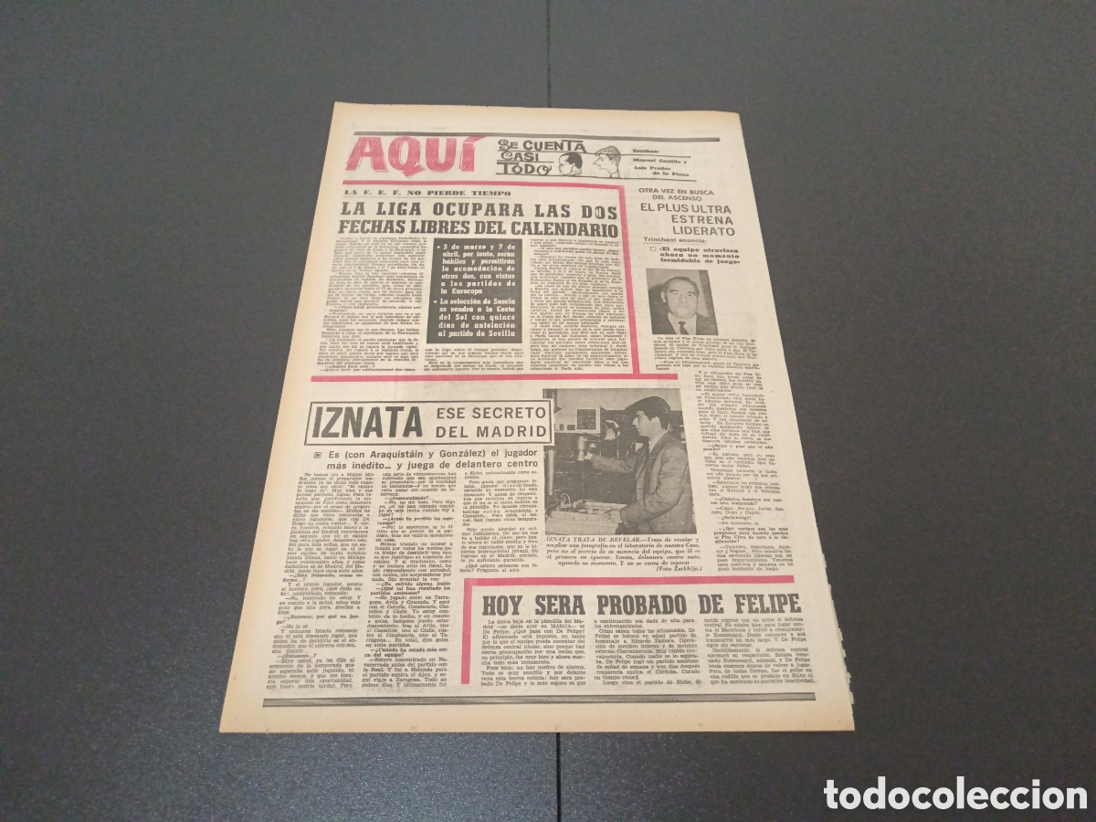 Coleccionismo deportivo: MARCA 18/01/1968 - Foto 4