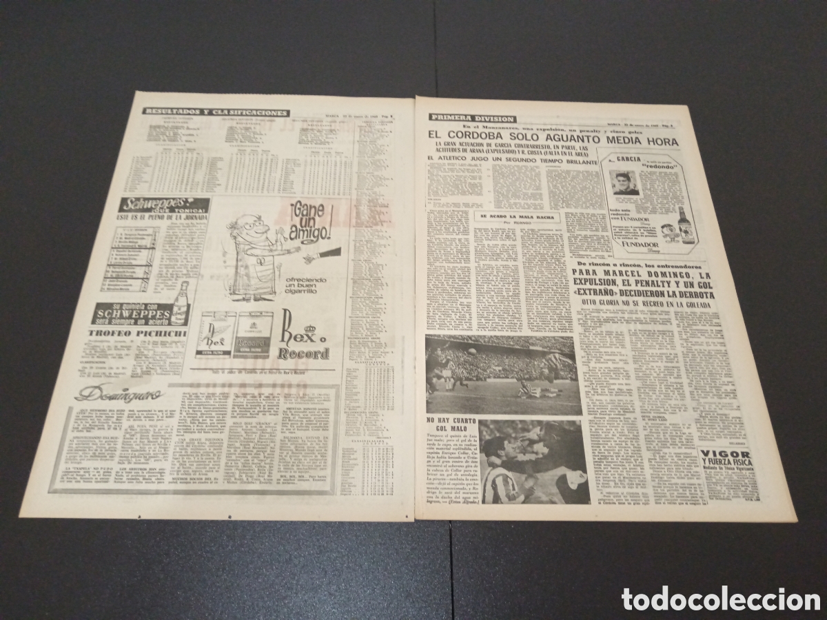Coleccionismo deportivo: MARCA 22/01/1968 - Foto 2