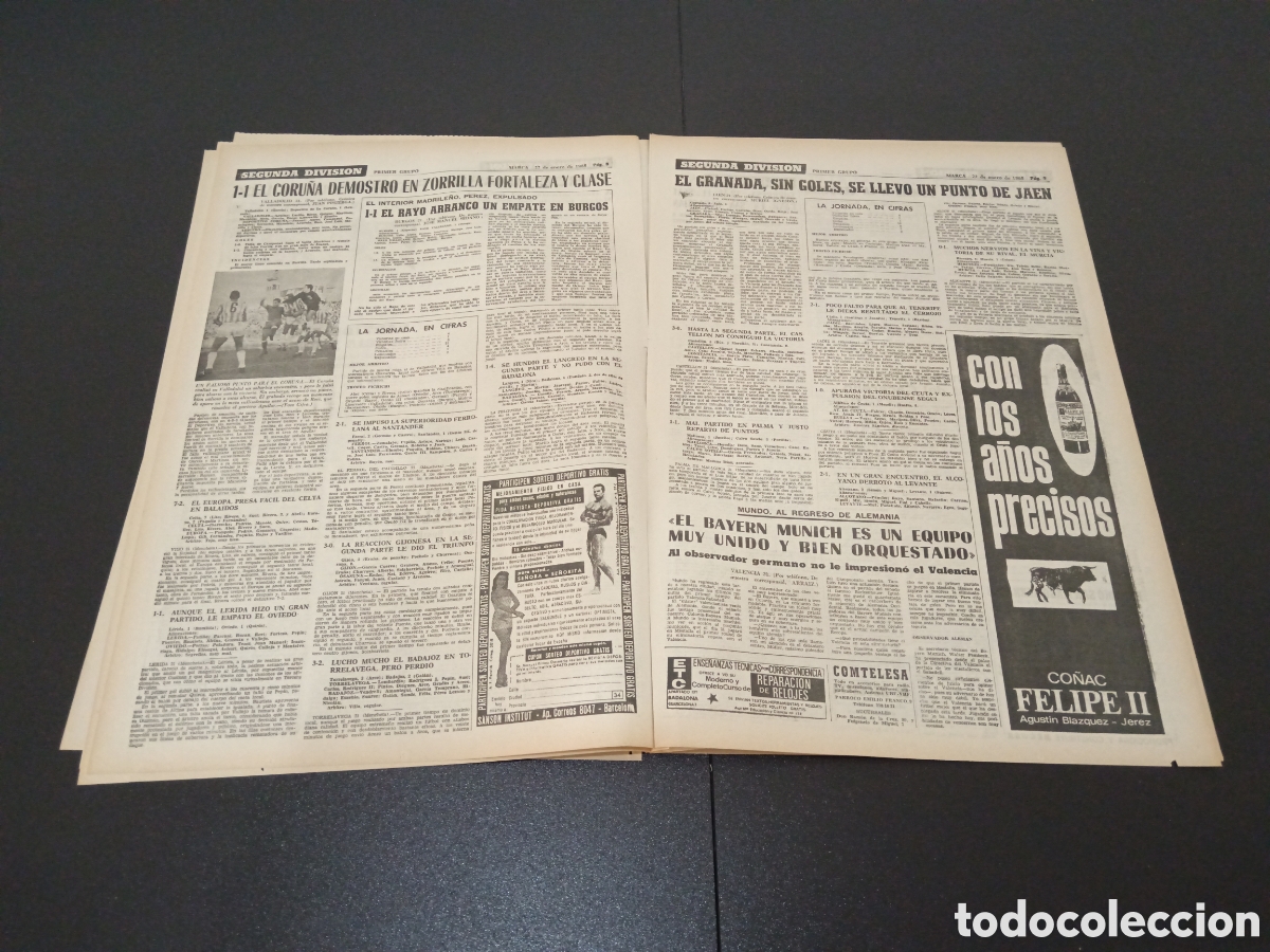 Coleccionismo deportivo: MARCA 22/01/1968 - Foto 5