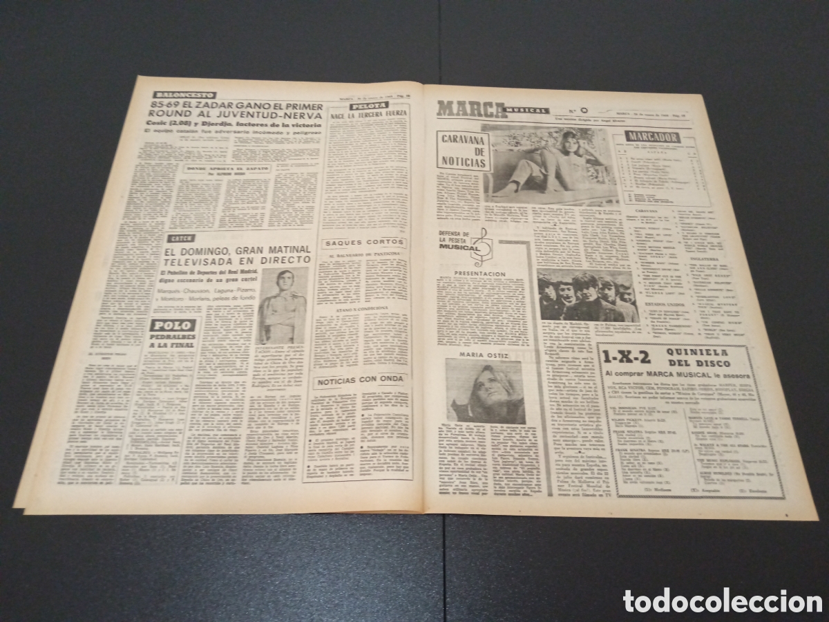 Coleccionismo deportivo: MARCA 26/01/1968 - Foto 3