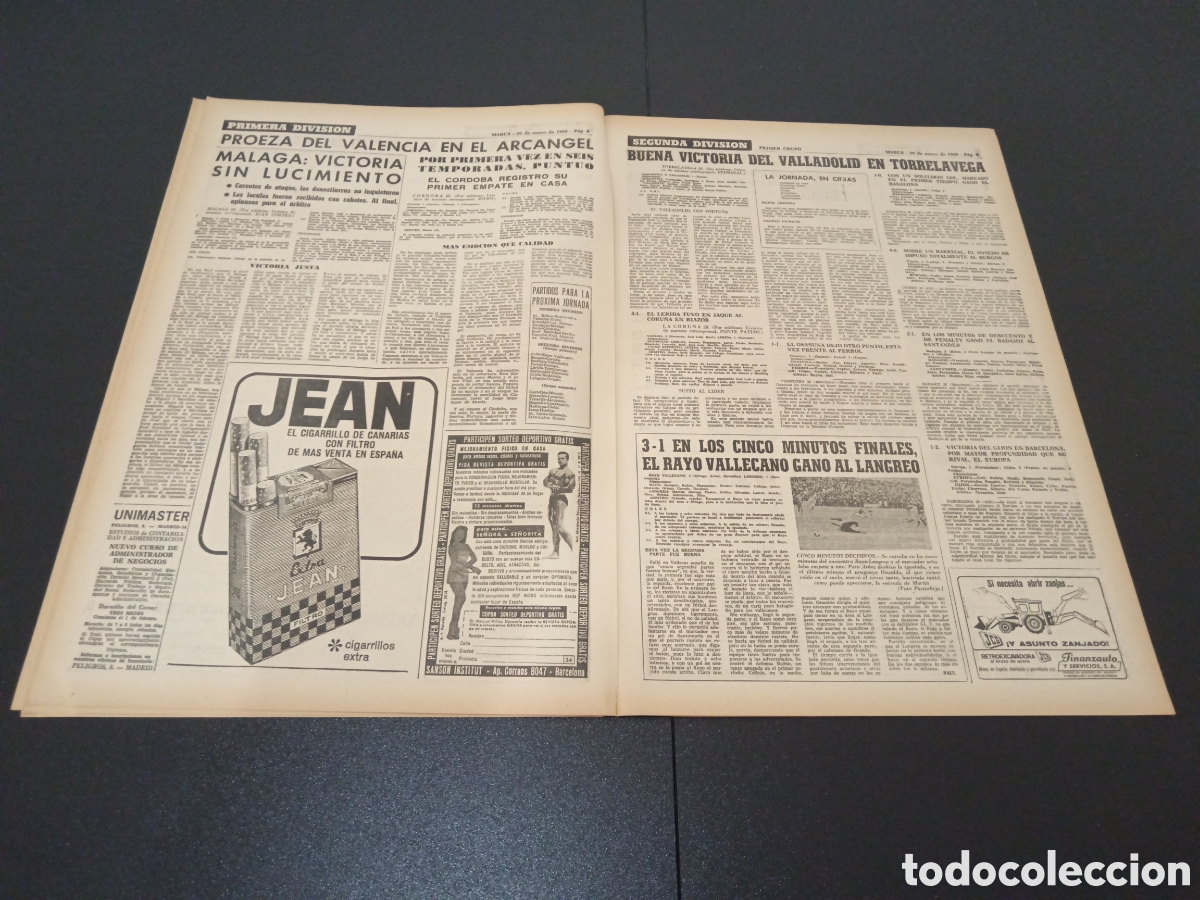 Coleccionismo deportivo: MARCA 29/01/1968 - Foto 5