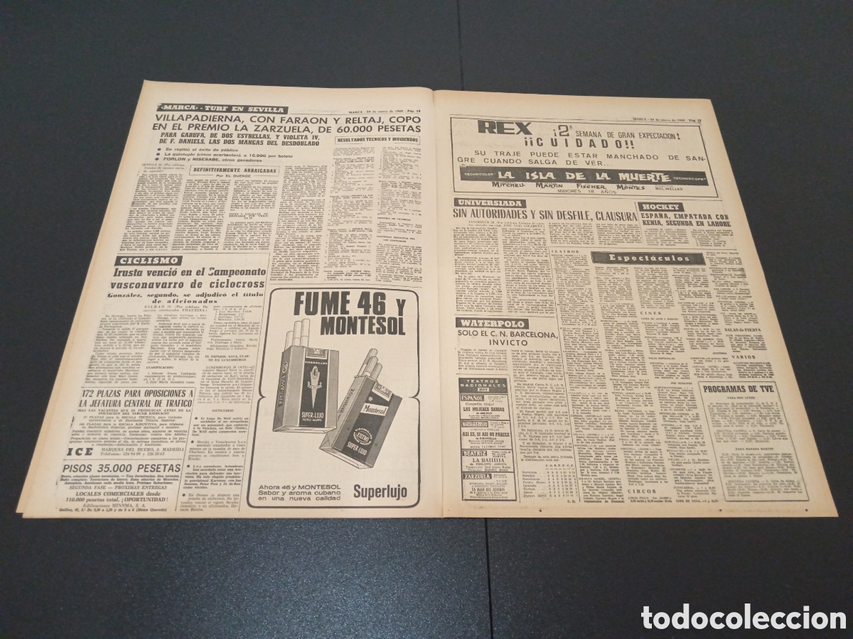Coleccionismo deportivo: MARCA 29/01/1968 - Foto 7
