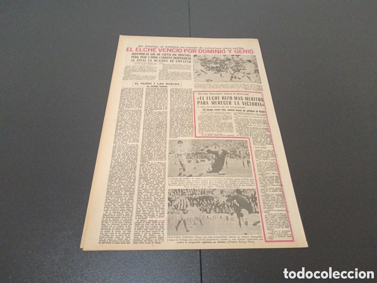 Coleccionismo deportivo: MARCA 29/01/1968 - Foto 8