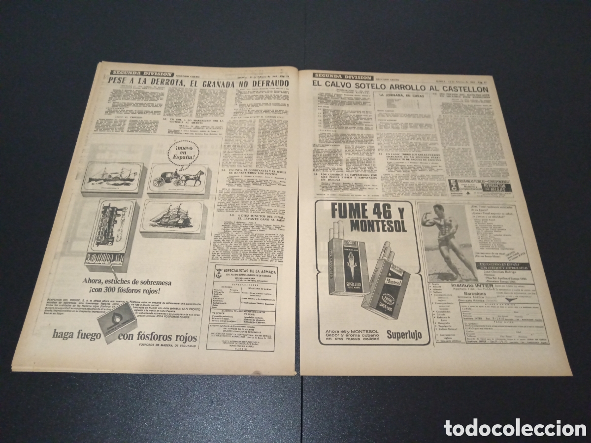 Coleccionismo deportivo: MARCA 12/02/1968 - Foto 8