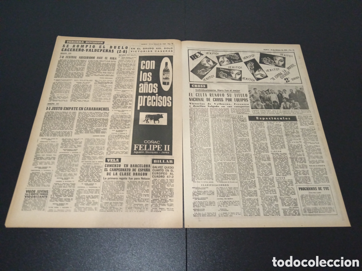 Coleccionismo deportivo: MARCA 12/02/1968 - Foto 9