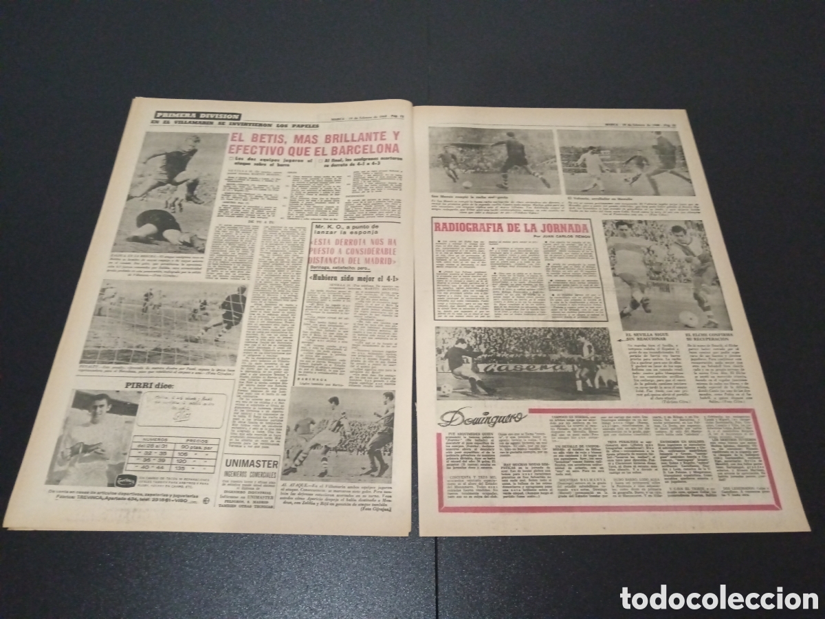 Coleccionismo deportivo: MARCA 19/02/1968 - Foto 5