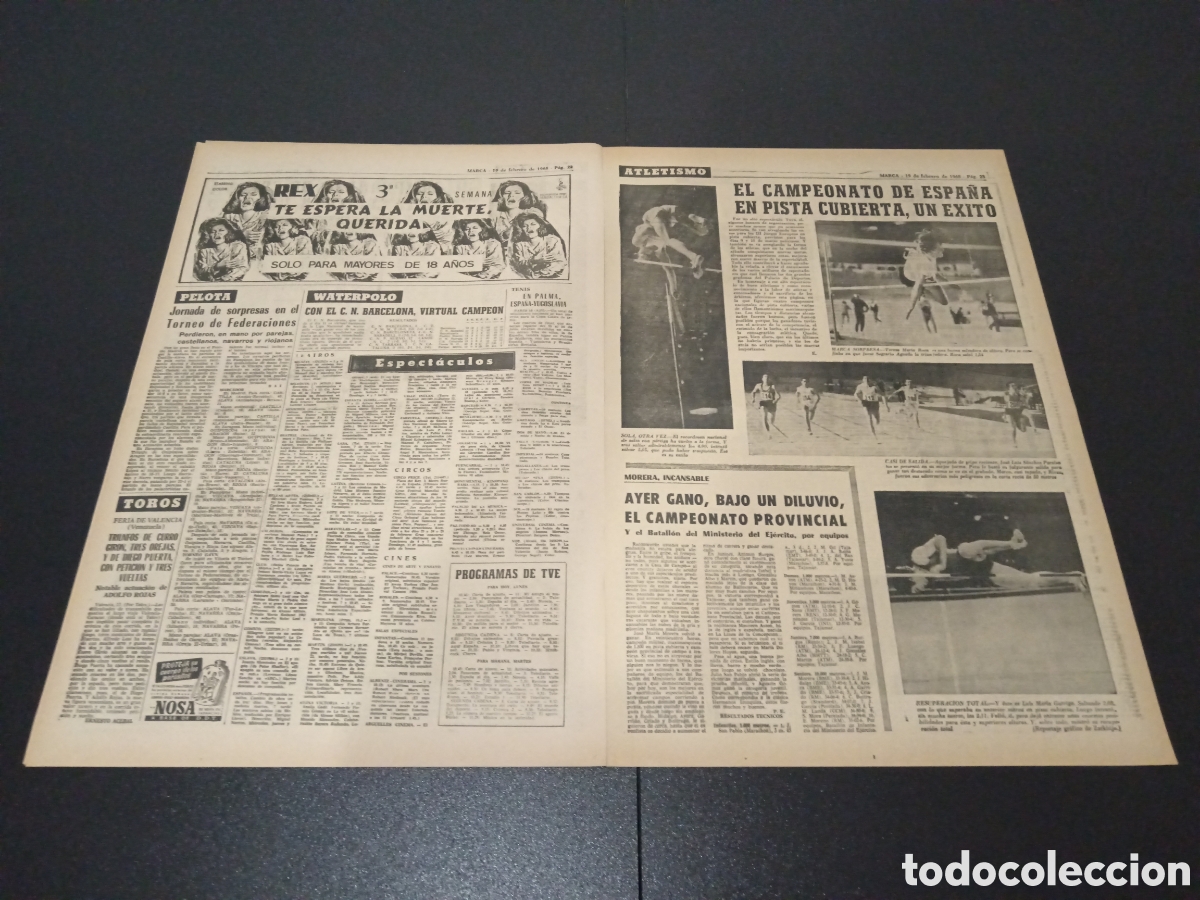 Coleccionismo deportivo: MARCA 19/02/1968 - Foto 8