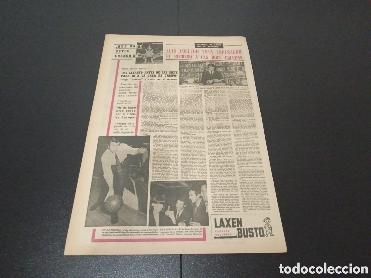 Coleccionismo deportivo: MARCA 19/02/1968 - Foto 9