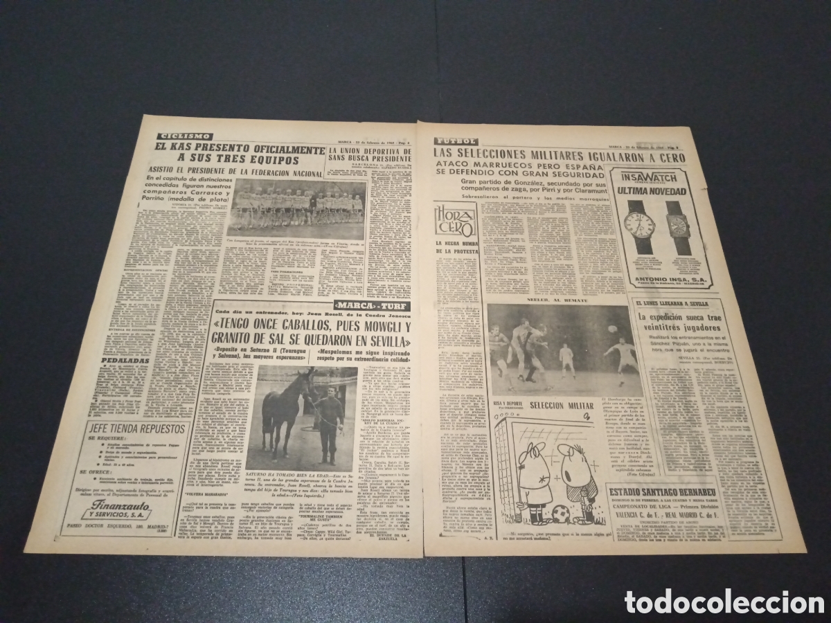 Coleccionismo deportivo: MARCA 22/02/1968 - Foto 2