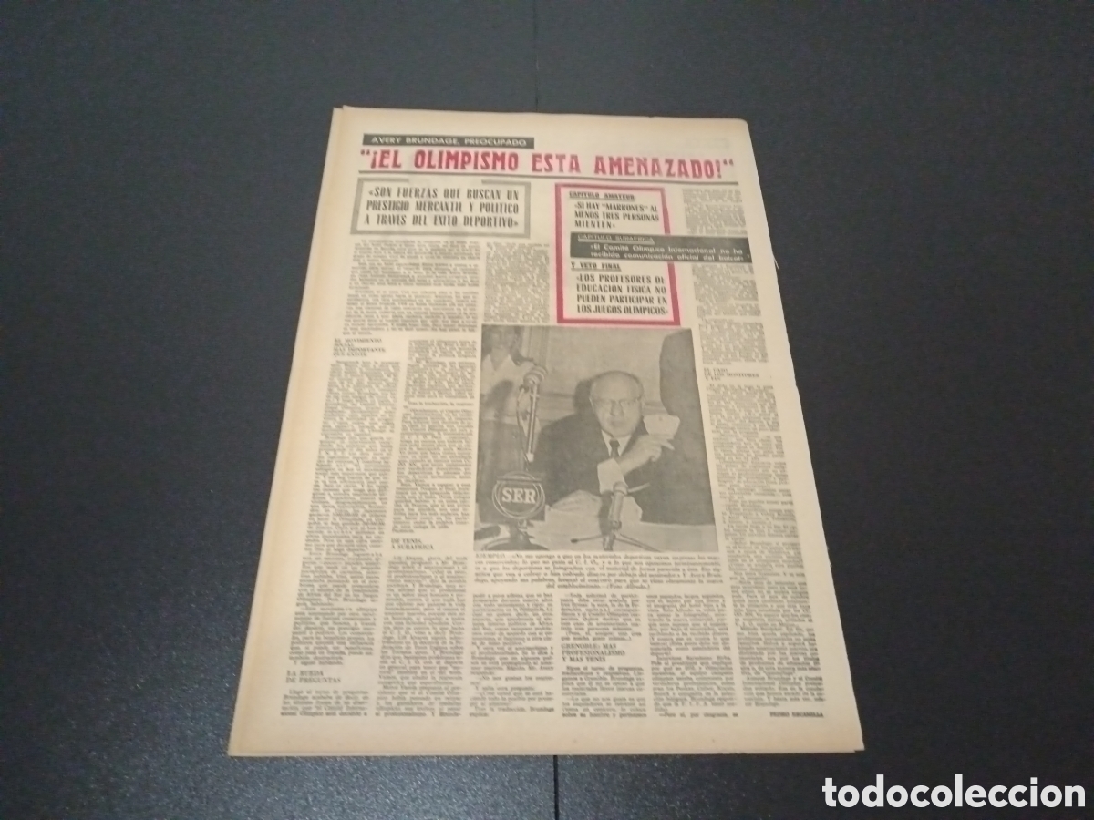Coleccionismo deportivo: MARCA 22/02/1968 - Foto 4