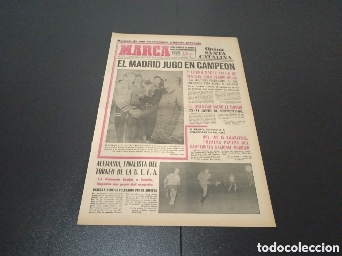 Coleccionismo deportivo: MARCA 23/02/1968 - Foto 1