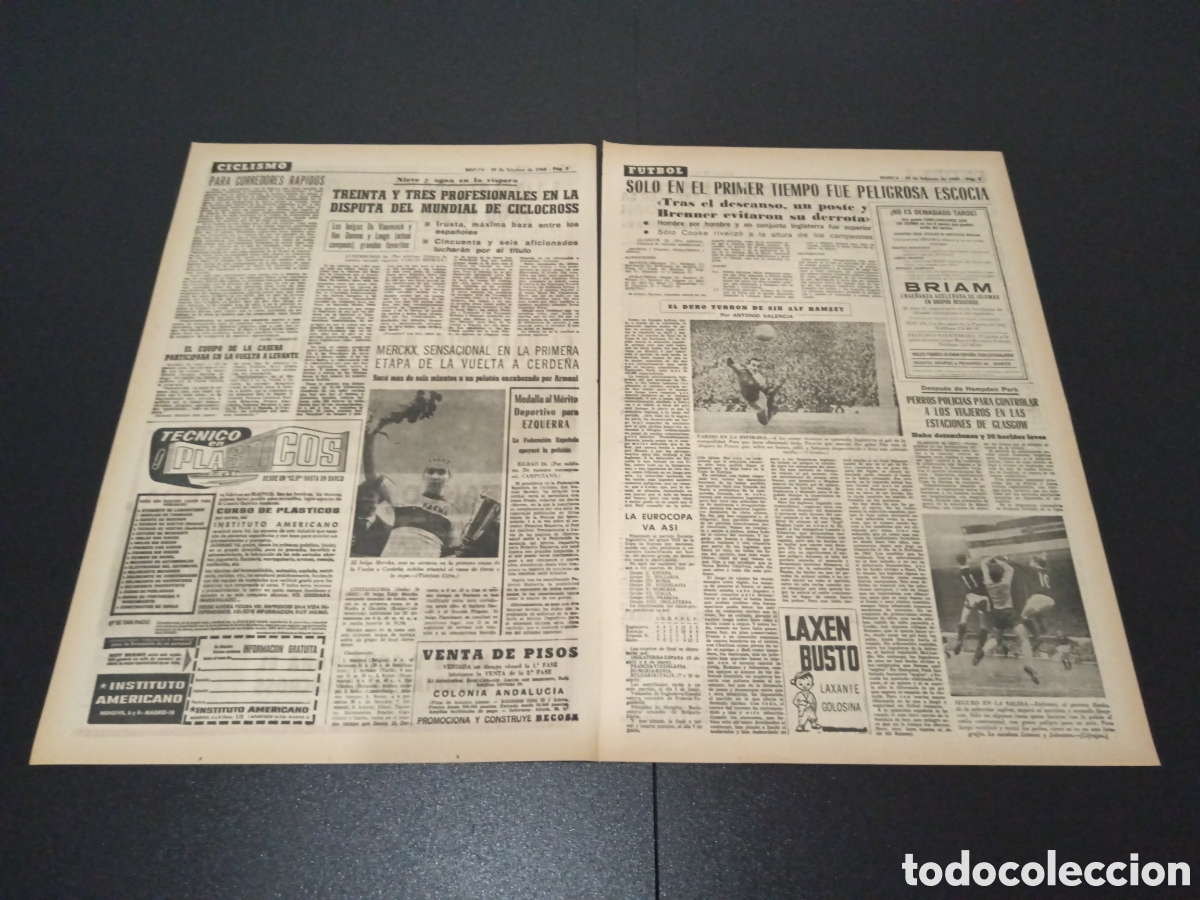 Coleccionismo deportivo: MARCA 25/02/1968 - Foto 2