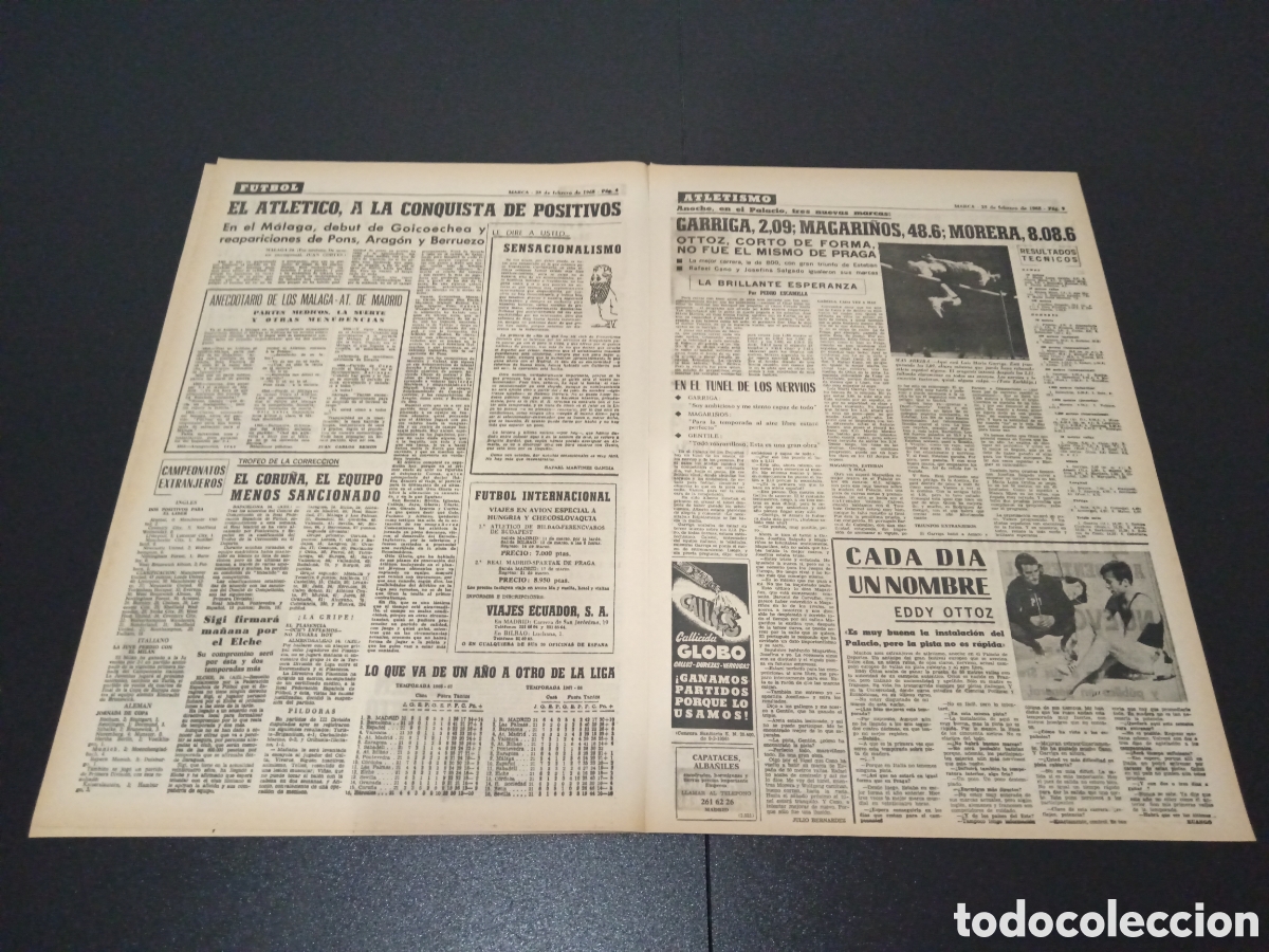 Coleccionismo deportivo: MARCA 25/02/1968 - Foto 3