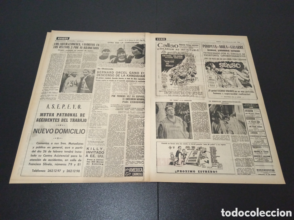 Coleccionismo deportivo: MARCA 25/02/1968 - Foto 4