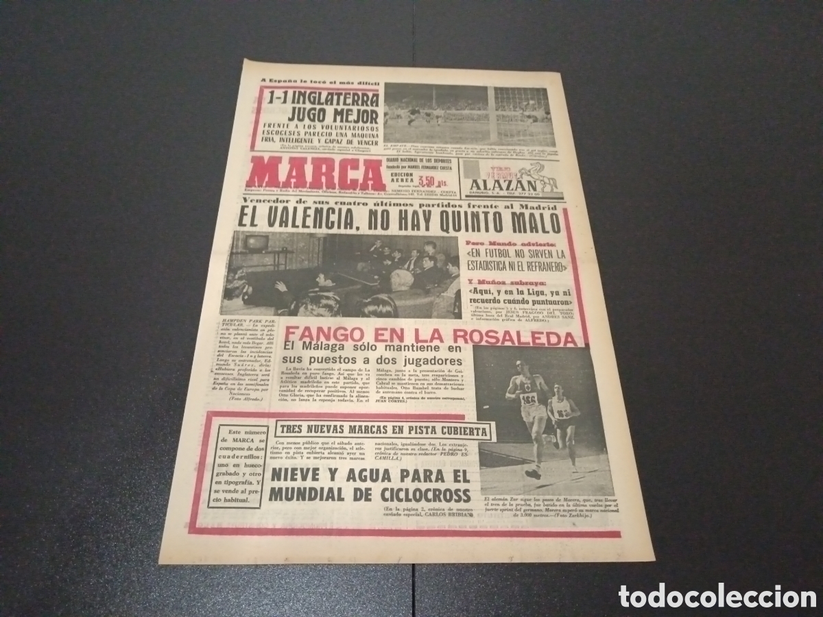 Coleccionismo deportivo: MARCA 25/02/1968 - Foto 1