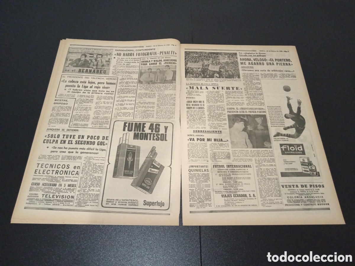 Coleccionismo deportivo: MARCA 26/02/1968 - Foto 4
