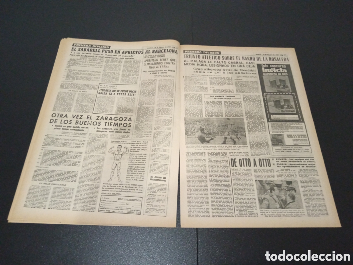 Coleccionismo deportivo: MARCA 26/02/1968 - Foto 6