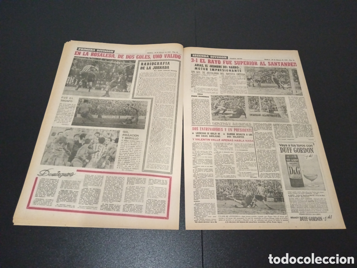 Coleccionismo deportivo: MARCA 26/02/1968 - Foto 7