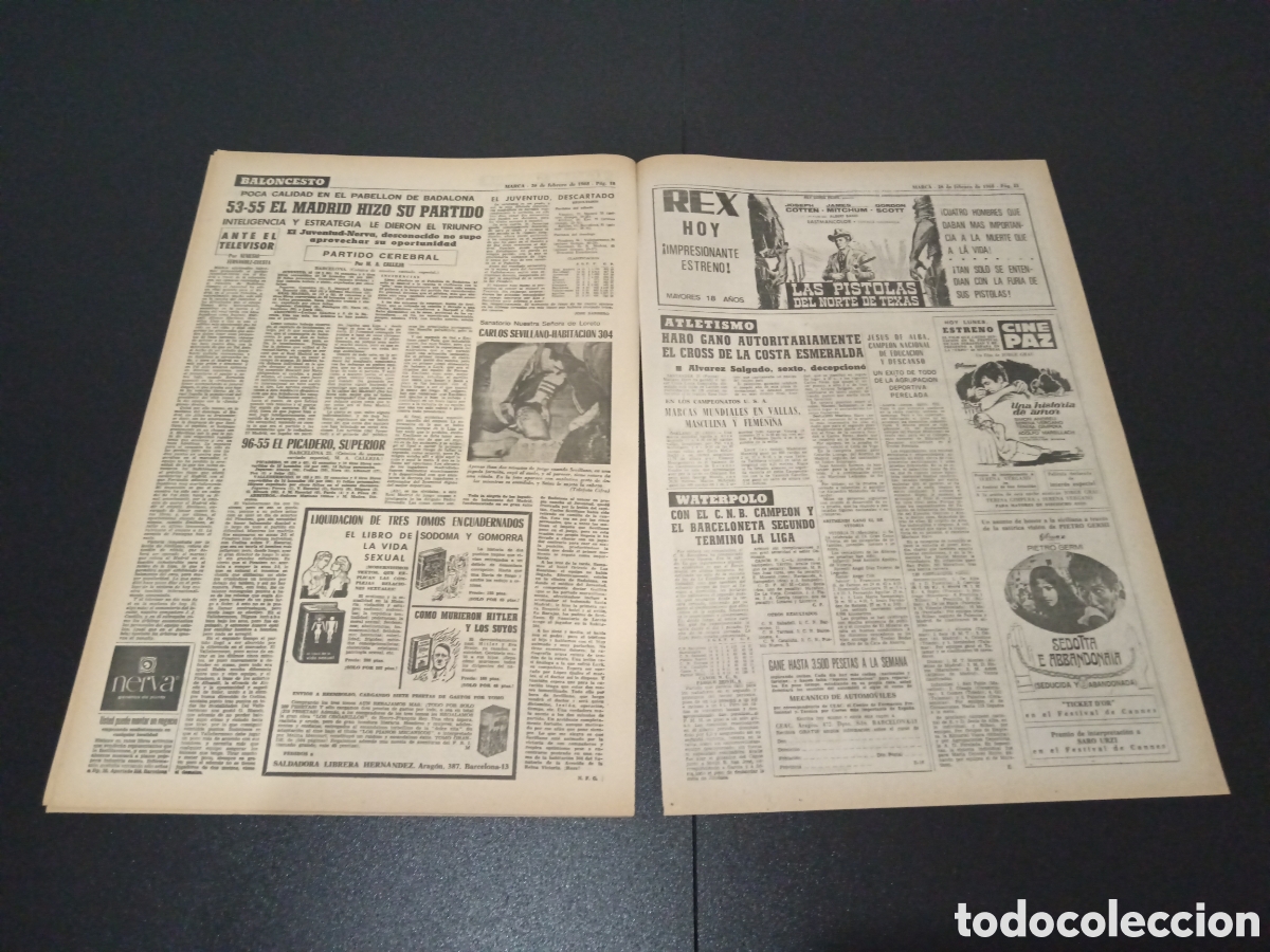 Coleccionismo deportivo: MARCA 26/02/1968 - Foto 10