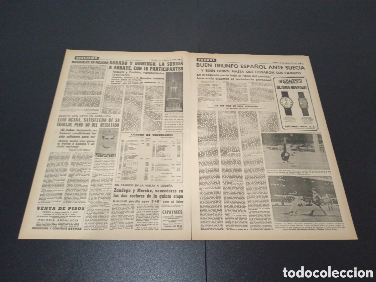 Coleccionismo deportivo: MARCA 29/02/1968 - Foto 2