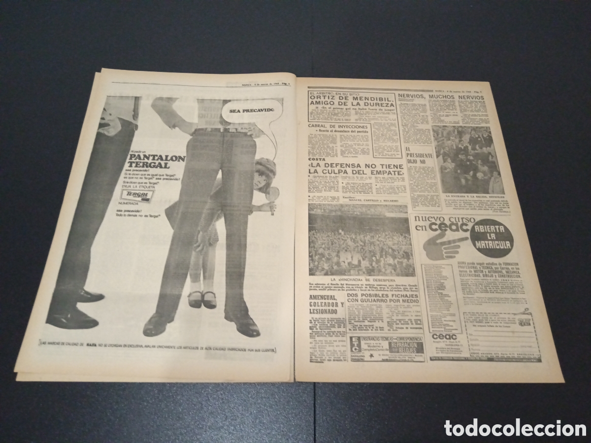 Coleccionismo deportivo: MARCA 04/03/1968 - Foto 3