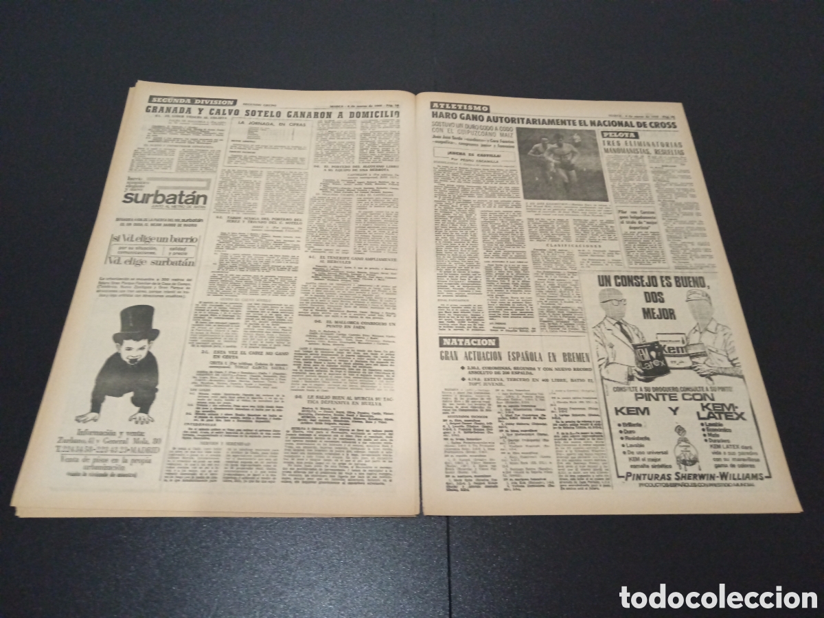 Coleccionismo deportivo: MARCA 04/03/1968 - Foto 8