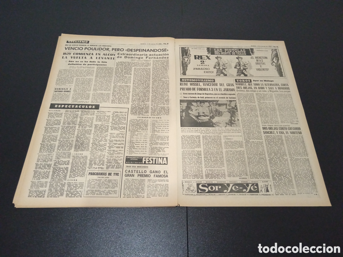 Coleccionismo deportivo: MARCA 04/03/1968 - Foto 9