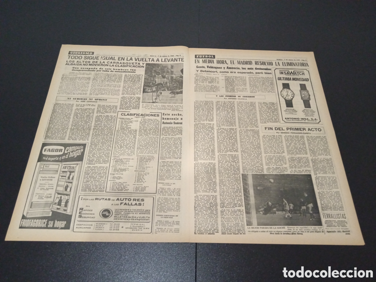 Coleccionismo deportivo: MARCA 07/03/1968 - Foto 2