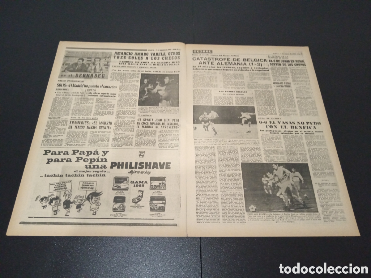 Coleccionismo deportivo: MARCA 07/03/1968 - Foto 3