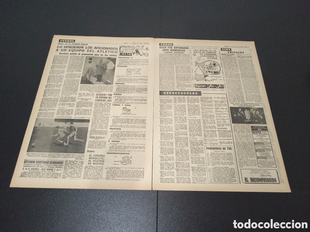 Coleccionismo deportivo: MARCA 07/03/1968 - Foto 4