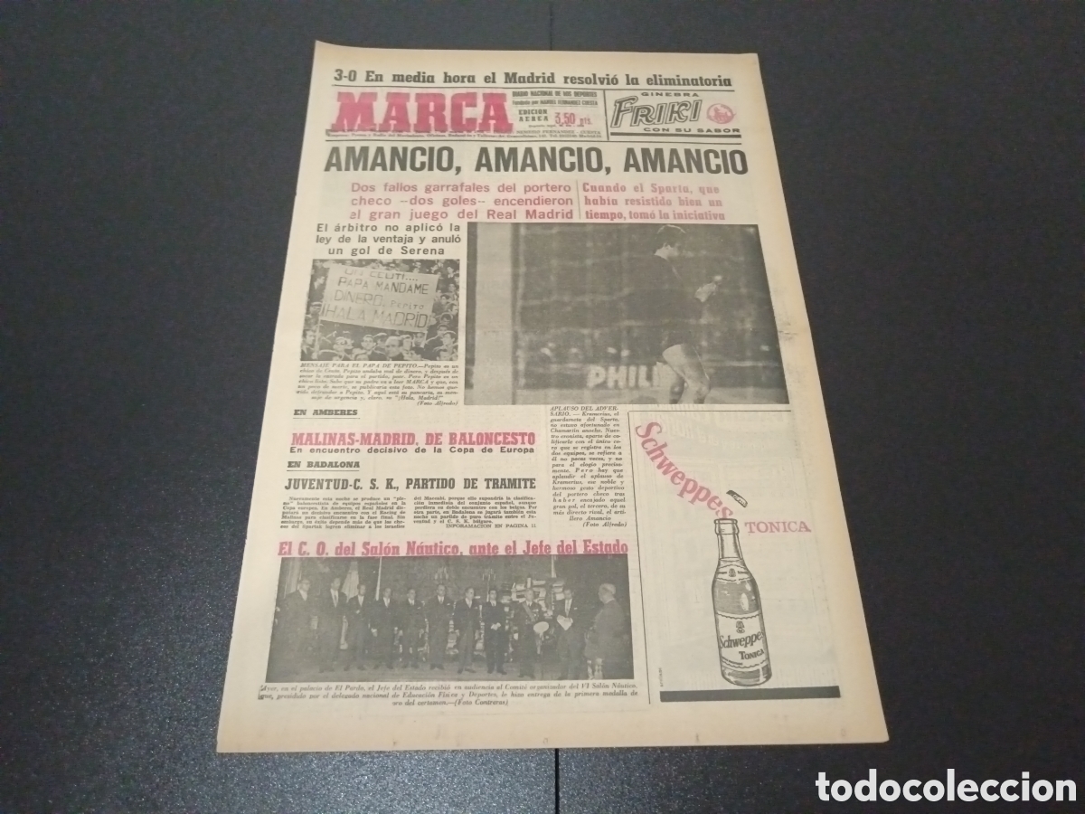 Coleccionismo deportivo: MARCA 07/03/1968 - Foto 1