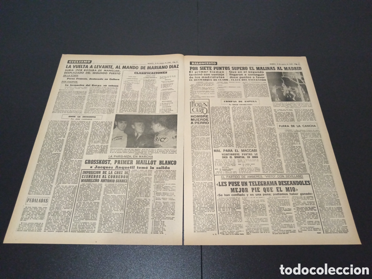 Coleccionismo deportivo: MARCA 08/03/1968 - Foto 2