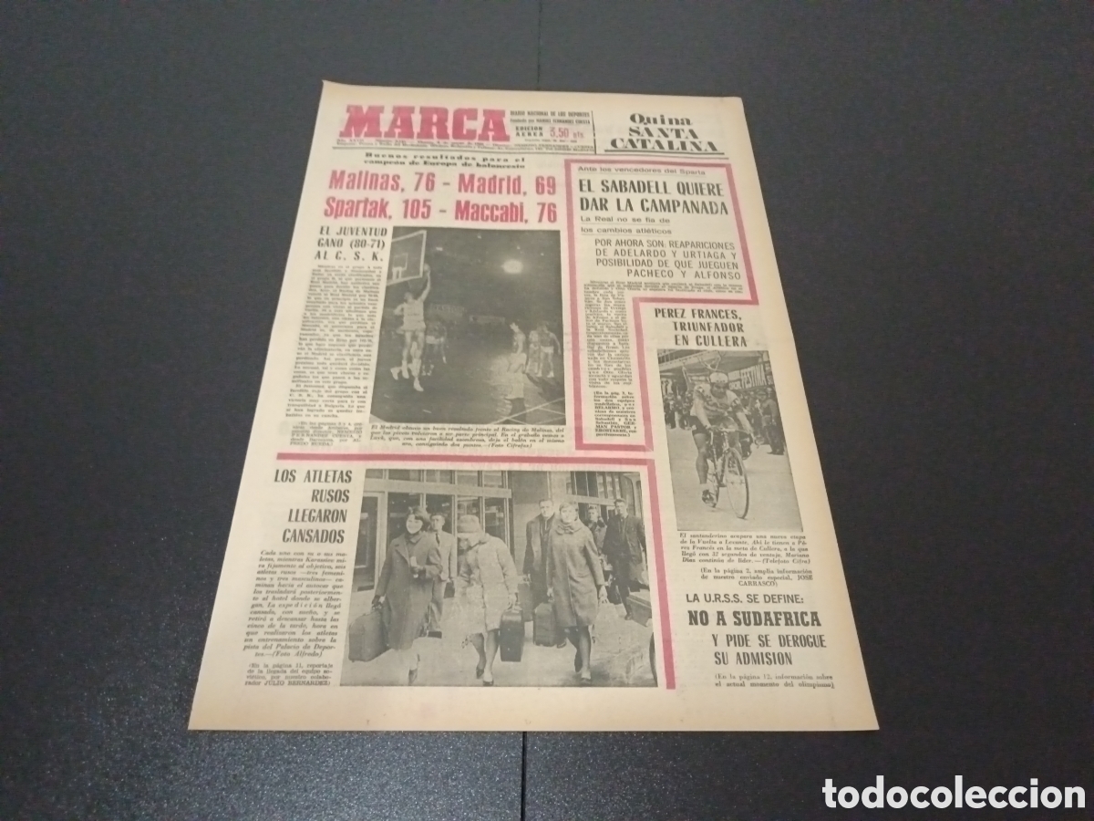 Coleccionismo deportivo: MARCA 08/03/1968 - Foto 1