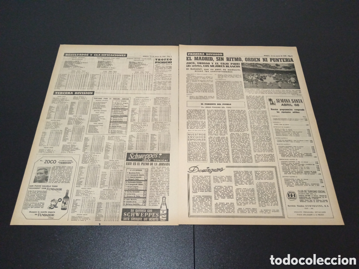 Coleccionismo deportivo: MARCA 11/03/1968 - Foto 2