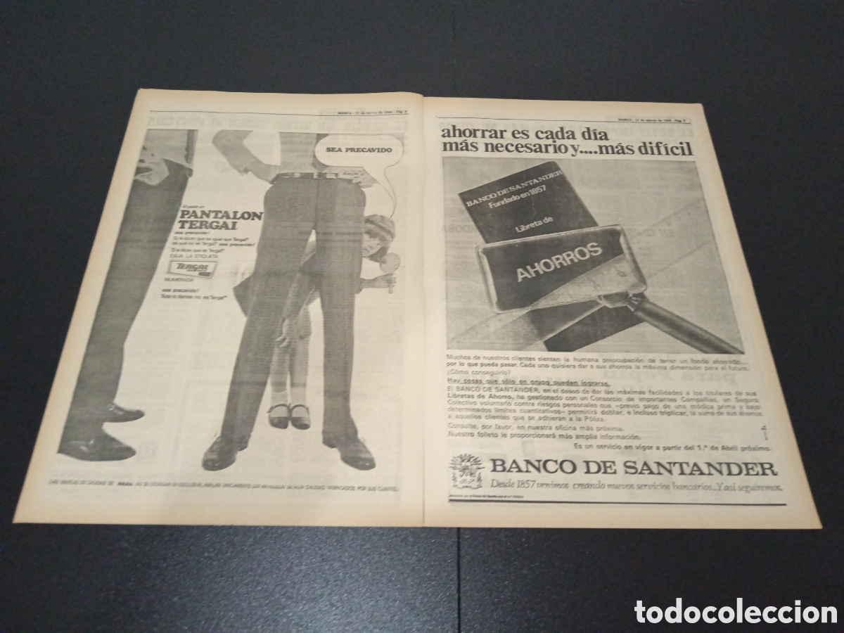 Coleccionismo deportivo: MARCA 11/03/1968 - Foto 3