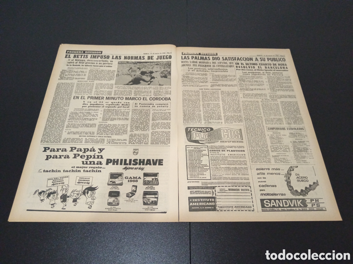 Coleccionismo deportivo: MARCA 11/03/1968 - Foto 4